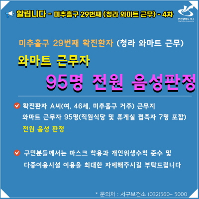 [크기변환]미추홀구 29번 확진환자 근무지 청라 소재  마트 직원 95명 전원 ‘음성’ 판정.jpg