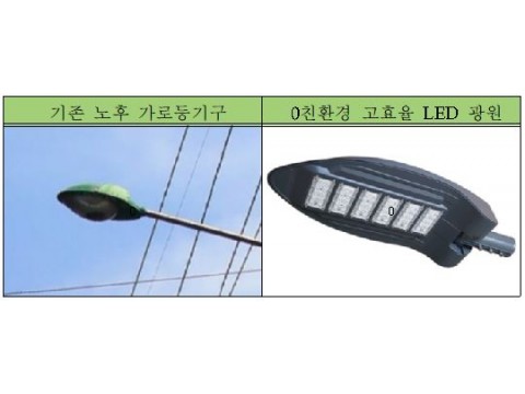 2서구, 구도심 가로등 친환경 고효율 LED 조명사업 진행.JPG